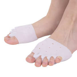 五孔分趾器蜂窝前掌垫重叠趾套拇指分趾器硅胶脚趾分离器前脚掌套