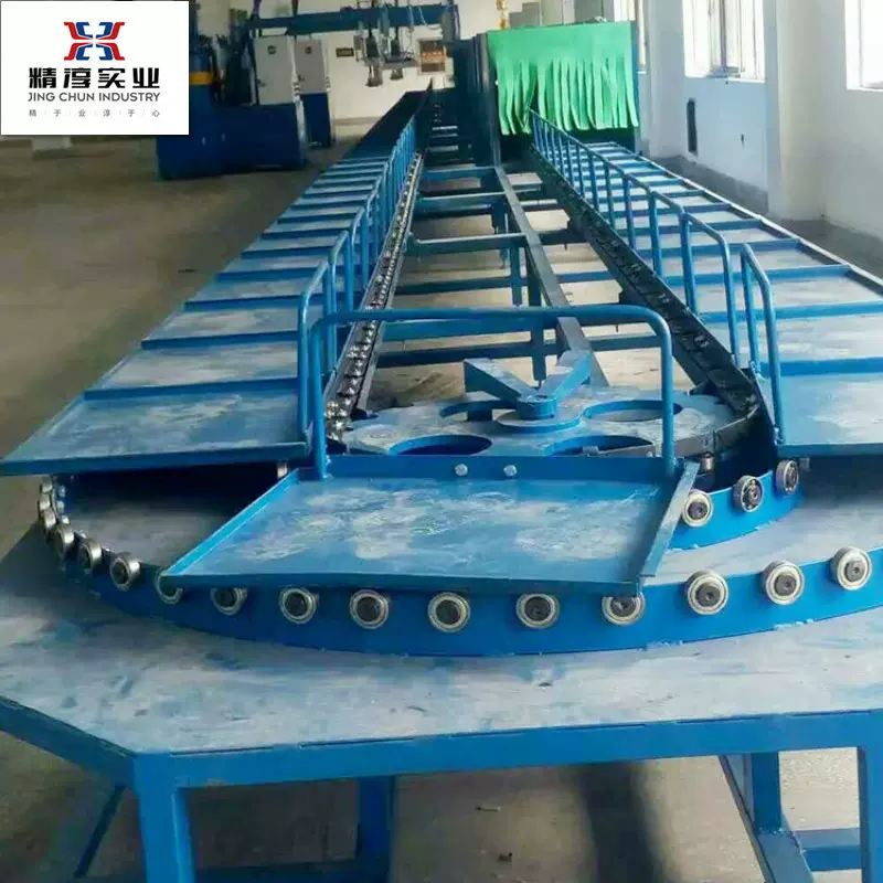 PU水加温环形线 聚氨酯全自动开合模模架 鞋底鞋垫流水生产线