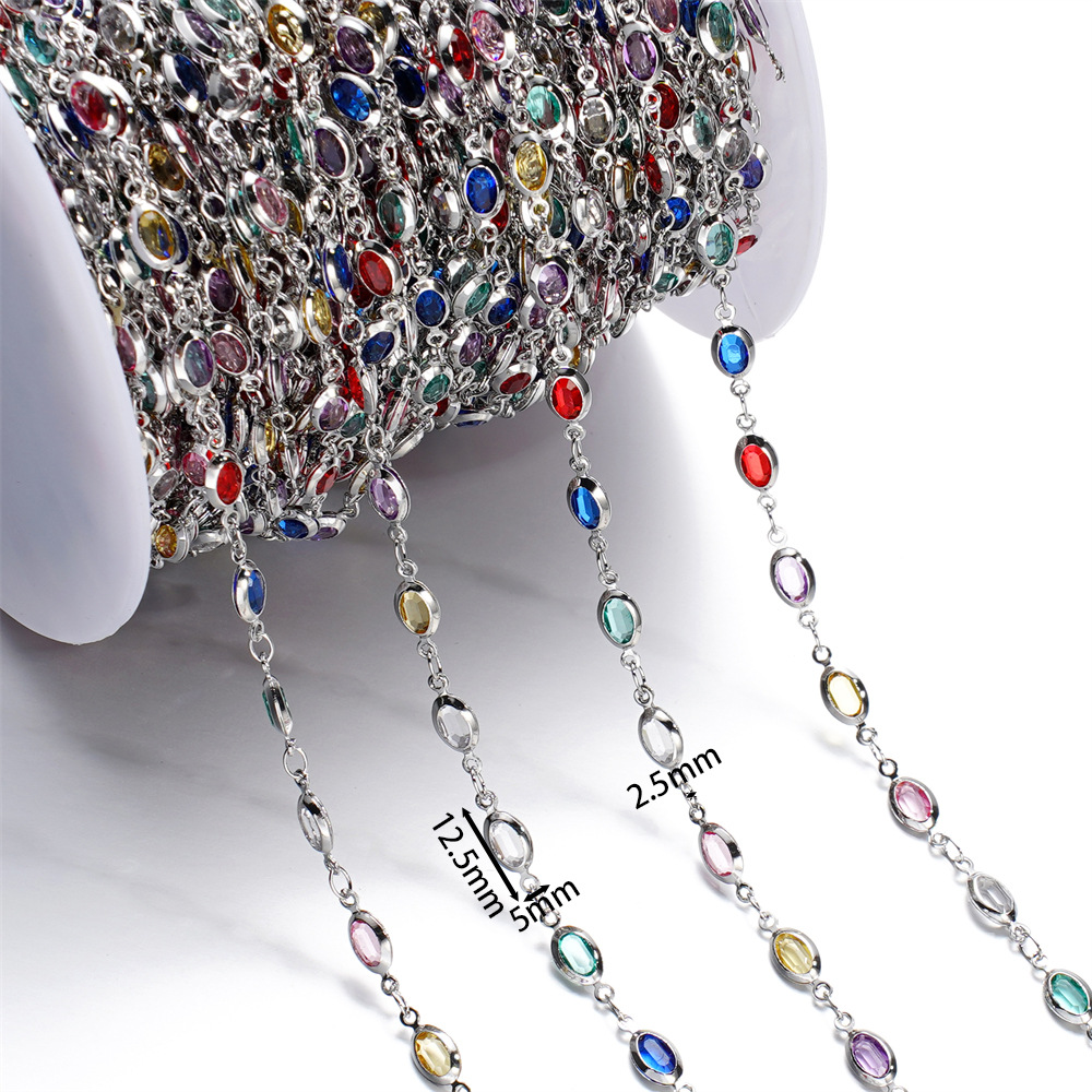 15g Weight Chain Jewelry Making Type 1 M Jewelry Making Size Glass Inlay Material DIY Jewelry Accessories, Bracelets, Necklace Classification 1 Roll Quantity Glass, Copper Material Bag, Colorful, Heart Shape, Butterfly Pattern Plating Design Casual, Simple Style Style 1 Roll Bag Colorful Heart Shape DIY Jewelry Accessories Bracelets Necklace Glass Copper Glass Casual Simple Style DIY Jewelry Accessories Bracelets Necklace 10