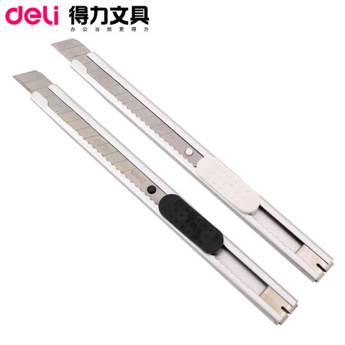 Deli 2053 Utility Knife Office Stationery Metal Shell Utility Knife Small Paper Knife Utility Blade 2012