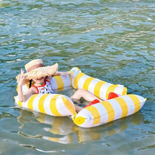 Water Inflatable Bed for Single Adult and Child Swimming Floating Bed Thickened Large Anti-Rollover Foldable Floating Bed for Two People