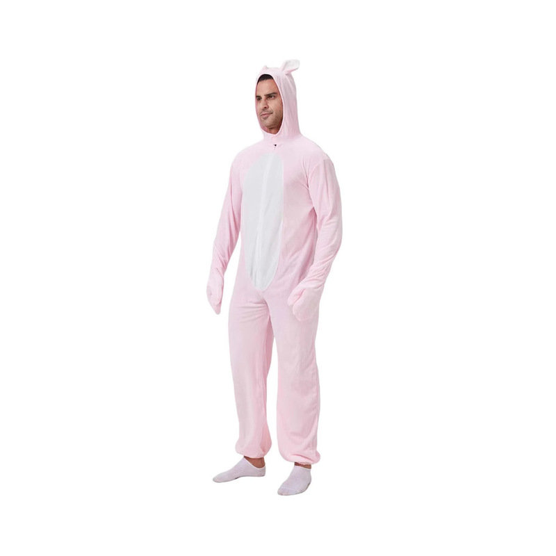 Amazon Cross-Border Export Easter Rabbit Stage Costume Men and Women Cos Animal Costume Cute Pink Big Rabbit
