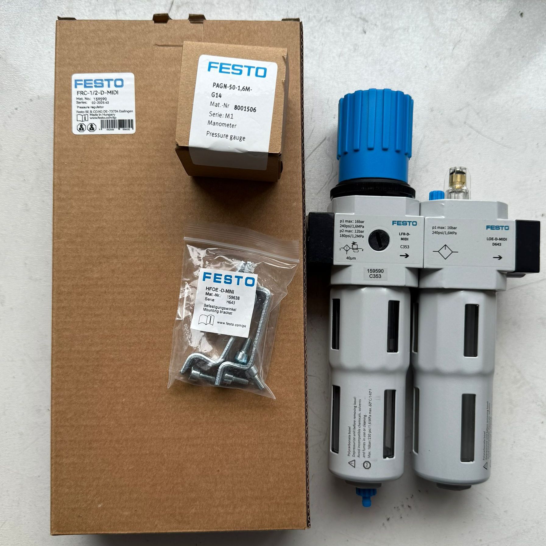 FRC-3/4-D-7-MIDI-A-MPA 8002349德国FESTO费斯托全新二联件现货