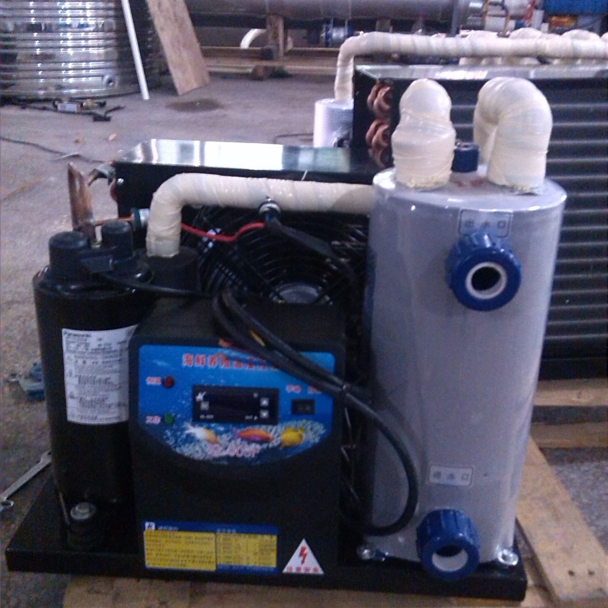 现货出售1HP（1匹）海鲜制冷机、鱼池冷水机