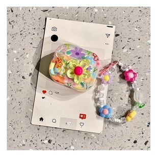 Apple, brand three dimensional compatible bracelet, headphones, protective case, flowered