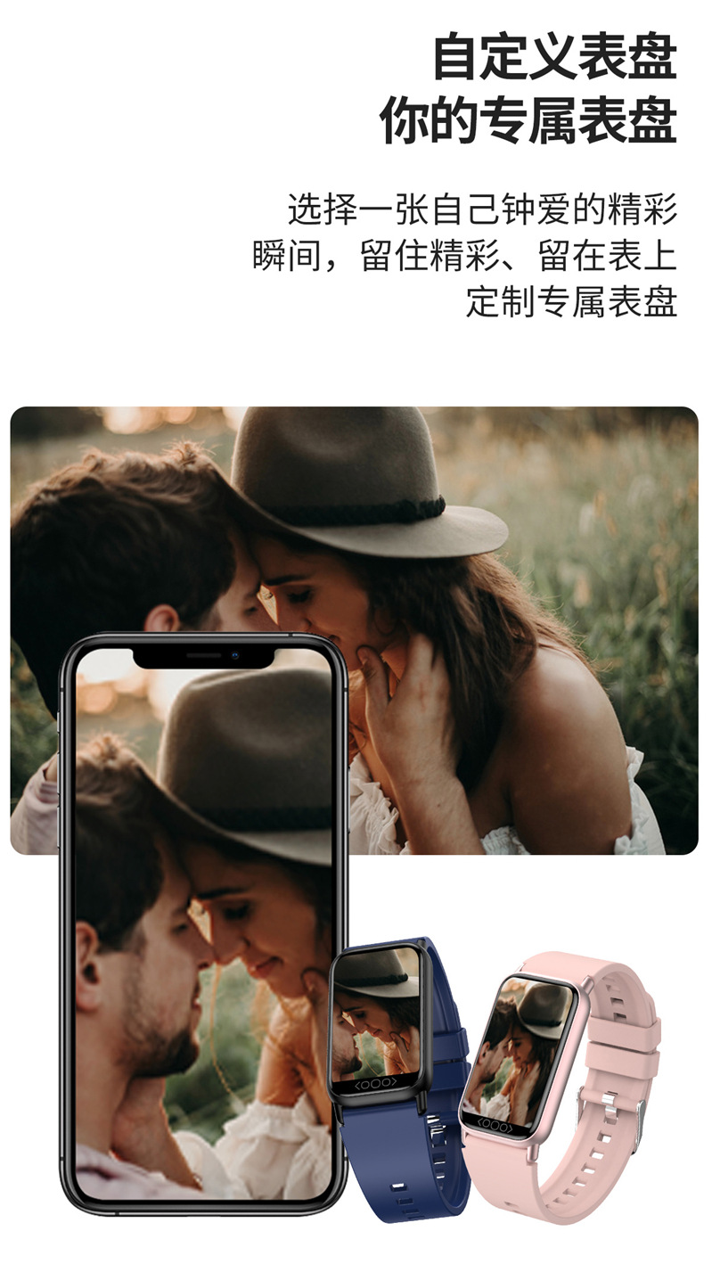 The new cross-border TK72 smartwatch is a remote care fitness band for blood sugar, heart rate, blood pressure, blood oxygen and body temperature monitoring undefined