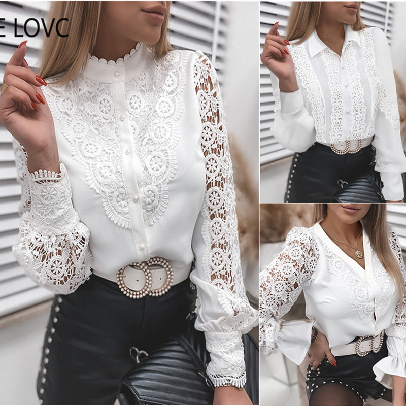 Women's Blouse Long Sleeve Blouses Patchwork Fashion Solid Color display picture 1