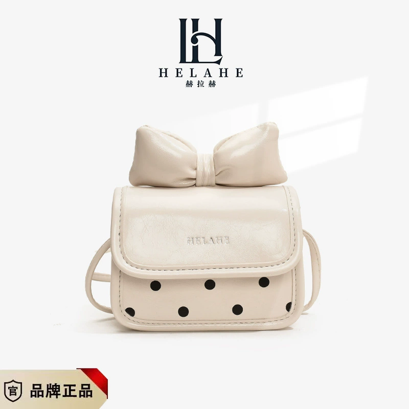 Cute small children's one-shoulder bag for princess with bow, lipstick, Korean style, western style