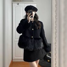 小香风毛呢法式套装裙感小洋装秋冬气质名媛韩剧职业两件套女