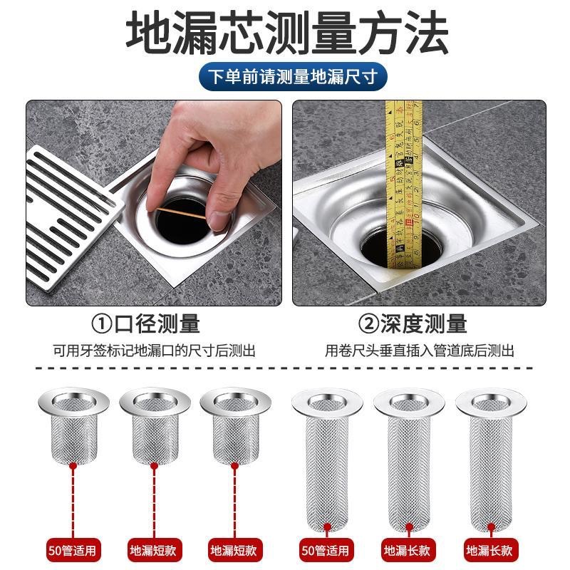 不锈钢地漏过滤网脸盘洗手池防头发防虫防堵卫生间下水道过滤器详情12