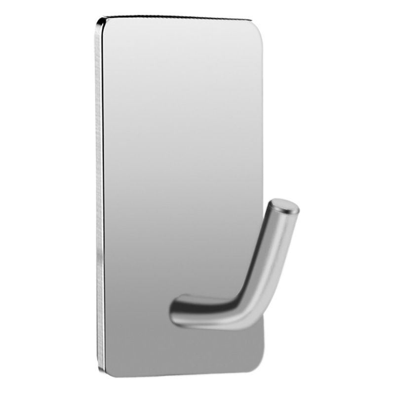 Detrás de la puerta gancho de cocina adhesivo fuerte gancho pegajoso del hogar fuerte gancho de metal de carga de acero inoxidable sin perforaciones