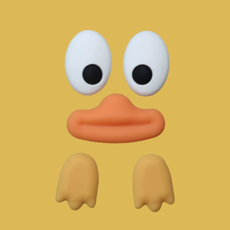B.Duck, мультяшный аксессуар, чехол для телефона, обувная пряжка из мягкой резины, DIY