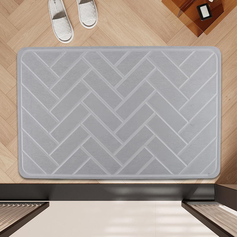 Puerta de entrada moderna y sencilla, decoración de tapetes de cocina, entrada al hogar, alfombra de barro de diatomeas resistente al agua y a la suciedad