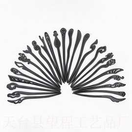 钗子气质古装国风工艺品创意首饰diy手工发簪步摇新款盘头禾木发