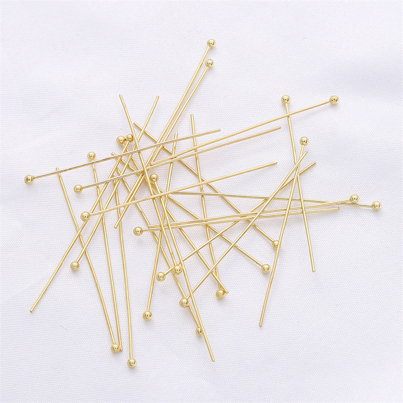 Bag gold color ball needle bead needle 9 pin flat head T needle diy handmade beaded hand string text play jewelry accessories materials Bag gold color ball needle bead needle 9 pin flat head T needle diy handmade beaded hand string text play jewelry accessories materials