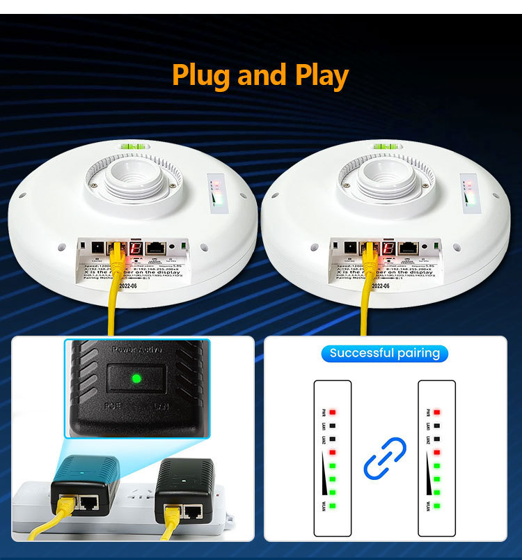 5.8G 5千米900Mps 点对多点无线网桥远程室外Cpe Wifi接入点