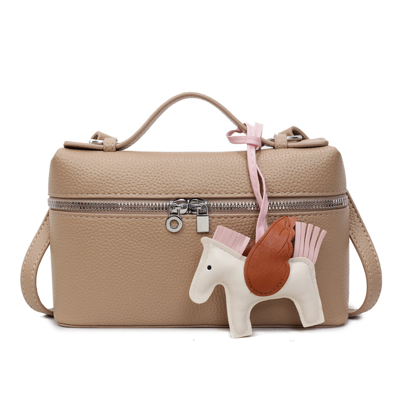 Coreana alta sensación bolso de mano pequeño bolso cuadrado para mujeres 2026 nueva moda estilo exterior ocio bolso de hombro