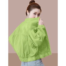 短款外套女薄款防晒衣透气2025年夏季新款女士棒球服小外套A3952