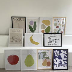 Ins style cartoon contrasting simple wall painting living room decoration painting porch hanging painting background wall abstract mural delivery