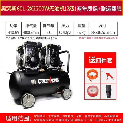 Hava kompressorları, Otus Silent Oil-Free Air - black-king-kong-copper-22200w-60l