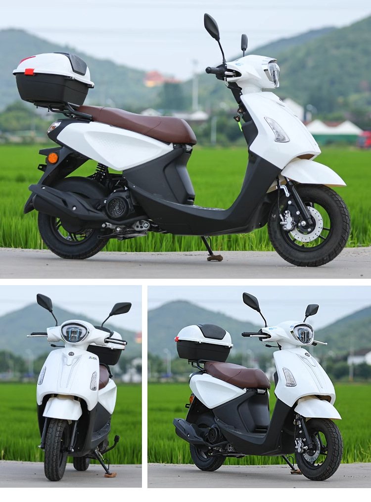 Domestic Electric-Injected Two-Wheeled Motorcycles for Men and Women, Large Fuel-Powered Scooters, Jinlangwang Commuter Adult Scooters