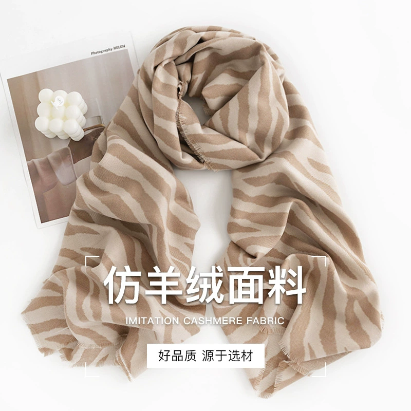 Demi-season scarf, universal zebra, cashmere, cloak, 2025 years, new collection
