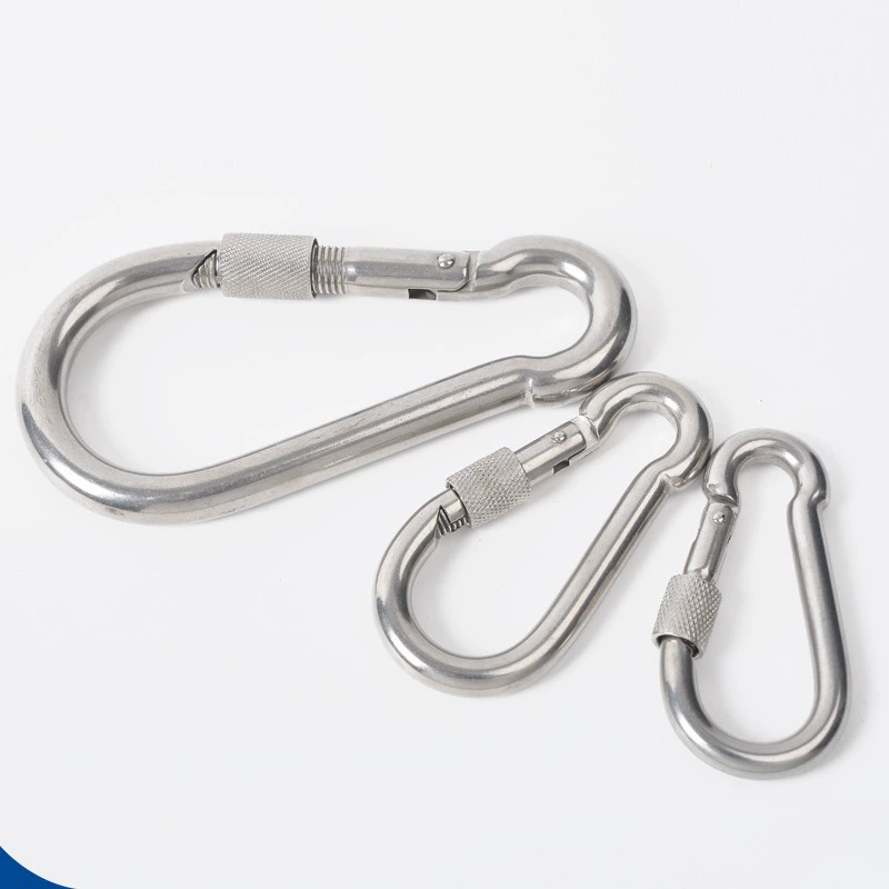 304 stainless steel spring buckle manufacturer supplies spring hook caravan buckle hoist buckle safety buckle femto spring buckle