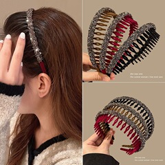 女性用ヘアバンドルとヘアバンドル、2025年新作洗顔用ヘッドバンド、特殊ヘアプレス、歯付き滑り止め、小枝毛整理、植毛ヘアピン