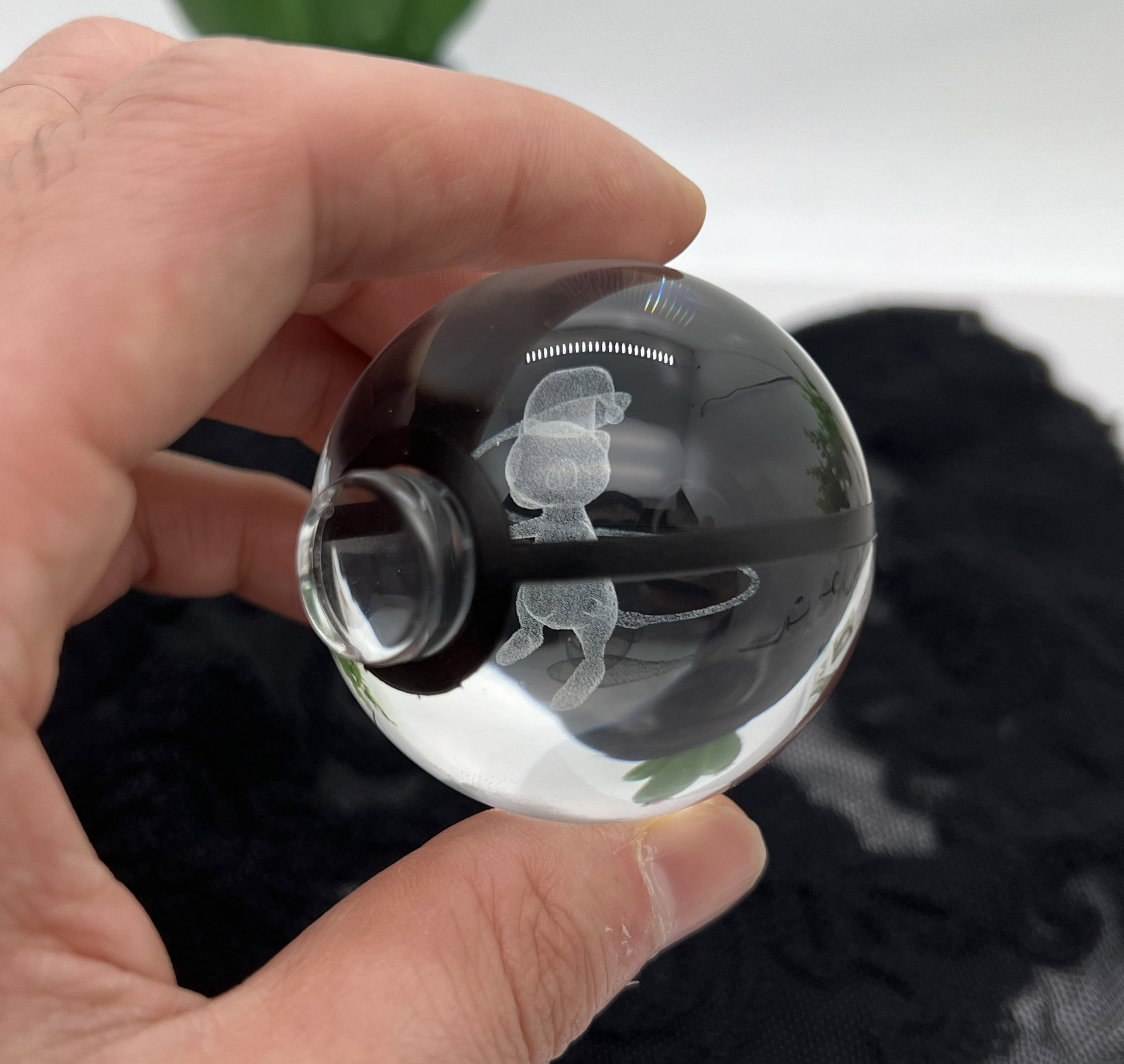 Exclusivo transfronterizo nueva serie de Navidad BOLA DE elfo Pokemon bola de cristal periférica super gigante dragón de pulverización de fuego luz nocturna