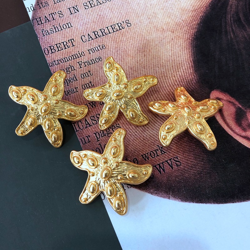 Galvani Siertes Echtes Gold Mittelalter Silber Nadel Ohrringe Ohrringe Retro Palast Stil Hongkong Stil Französisch Ohrringe Ohrringe display picture 9