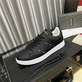 新款男士牛皮百搭系带休闲男鞋运动鞋潮流时尚天内发货板鞋