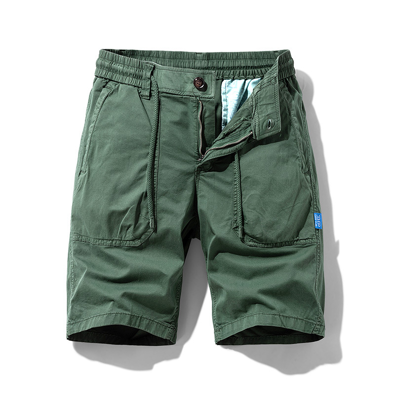 2022 TikTok populares pantalones cortos de cinco puntos pantalones casuales sueltos casuales de los hombres cintura elástica pantalones de playa suministro de entrega de una sola pieza