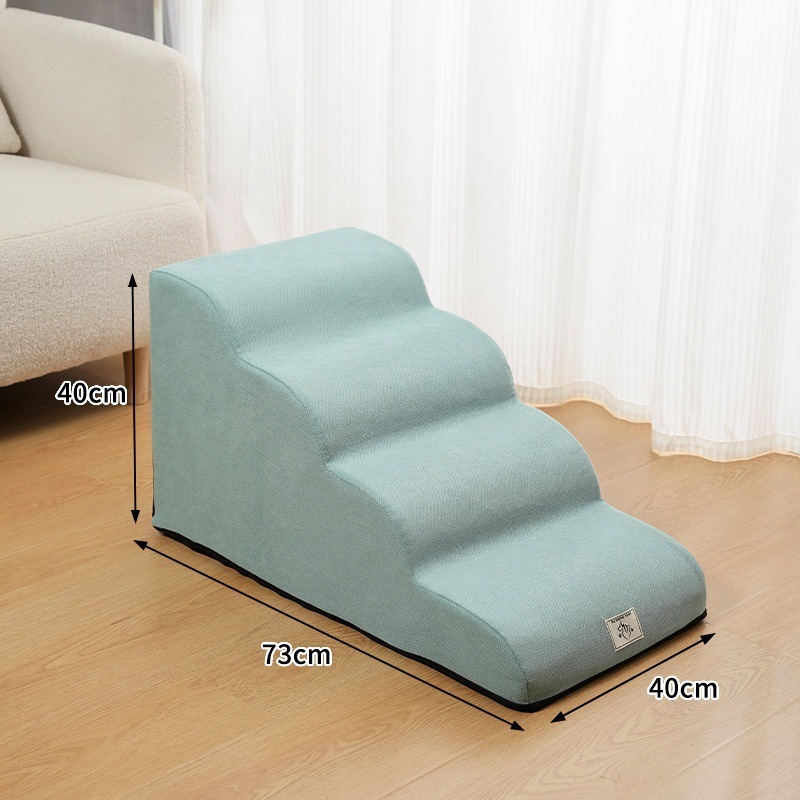 ペット用階段、犬用ベッドステップ、滑り止めはしご、スロープ、取り外し可能で洗える小型高齢犬用はしご、ベッドサイドソファ|undefined