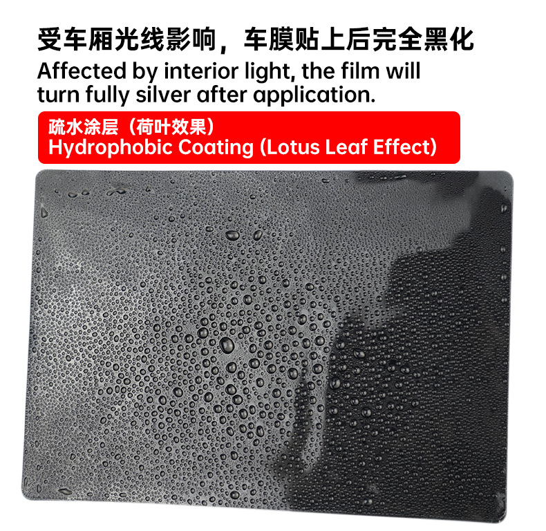 TPU silver-coated sunroof ice film PPF sunroof glass film heat-reflective insulation film panoramic sunroof protective film