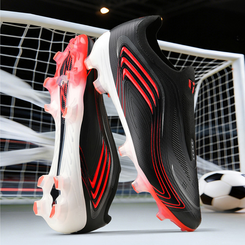 Zapatos de Fútbol de Corte Bajo con Tejido de TPU Transpirable para Césped Artificial y Natural