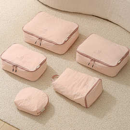 尼龙旅行收纳袋衣服化妆品行李箱整理袋旅游洗漱小杂物收纳包便携