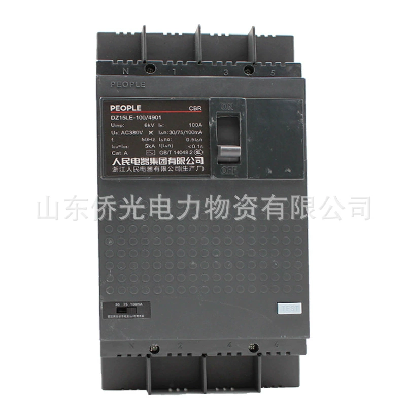 Электрическая аппаратура Renmin Dz15le-100/4901 2901 63A 100A DZ15LE-100T