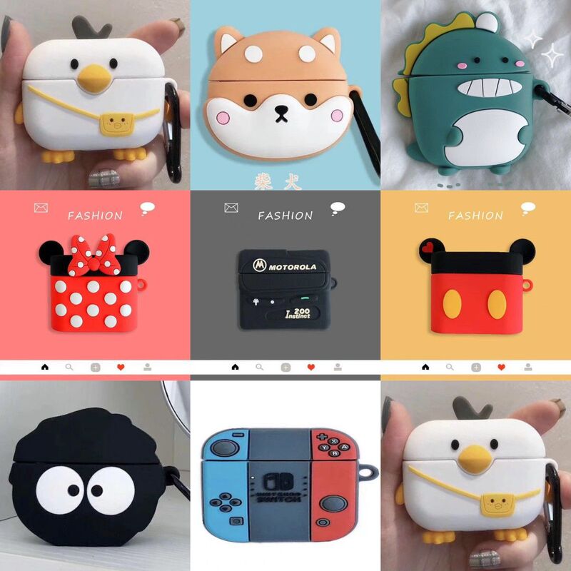 For Xiaomi Air2pro Wireless Bluetooth Headset Protective Case Cartoon Cute Silicone Drop-resistant Soft Case Couple For Xiaomi Air2pro Wireless Bluetooth Headset Protective Case Cartoon Cute Silicone Drop-resistant Soft Case Couple