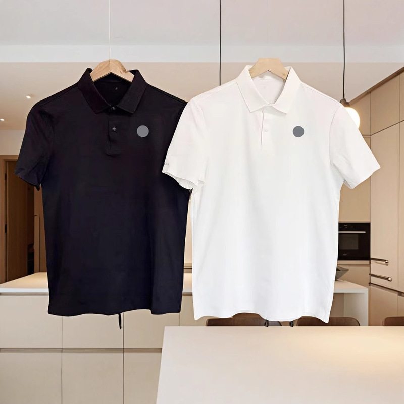 Kai+25 New Lapel Pure Color Polo Shirt Golf Short-Sleeved Men's Summer Quick-Drying Breathable Versatile Casual T-Shirt