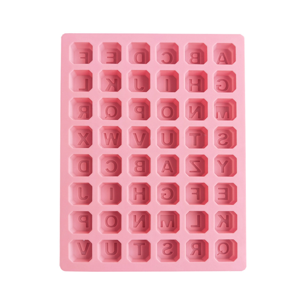 Teclado 190 letras molde de silicona pastel helado pudín molde de postre jabón utensilios