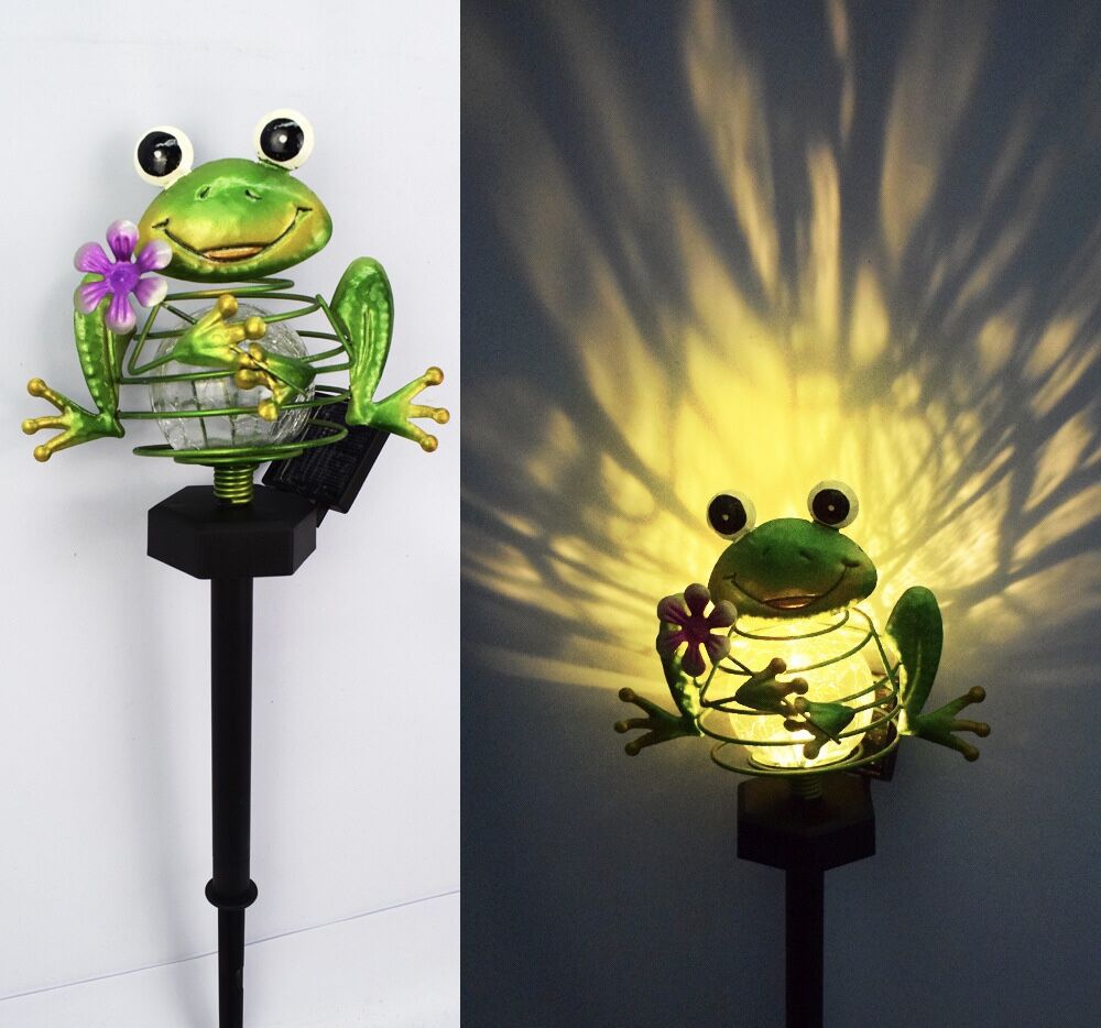 太阳能户外庭院灯铁艺红鸟地插装饰灯室外花园铁艺风铃景观灯