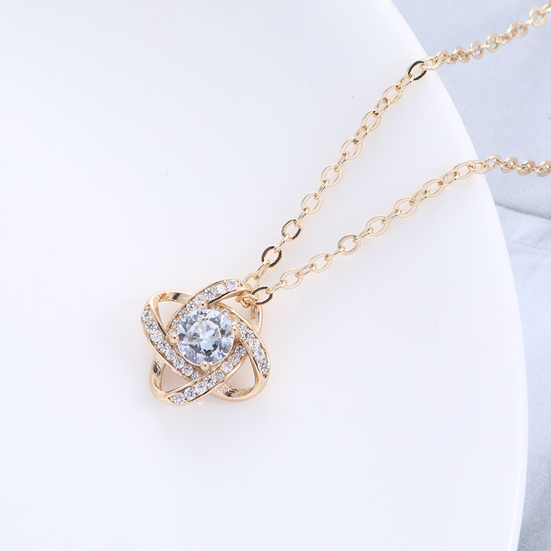 Necklace-golden color