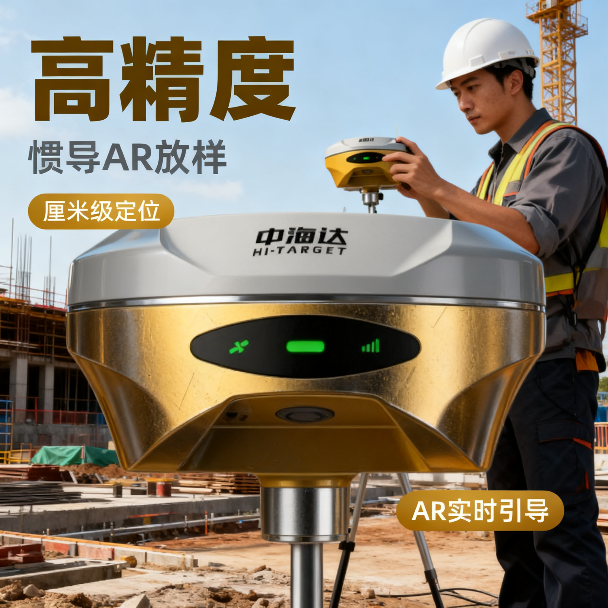 中海达V300中海达rtk测量仪高精度测定仪AR实景放样GPS测绘仪器V5