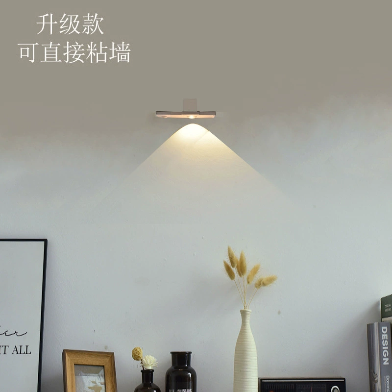 Zhicheng умная светодиодная лента для кошачьего глаза: перезаряжаемая самоклеящаяся подсветка шкафа с датчиком обнаружения человека