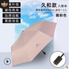 UV anti -嗮 嗮 umbrella dual -use 8 fracture vinyl sun umbrella three % off three -fold shading advertisement umbrella logo logo