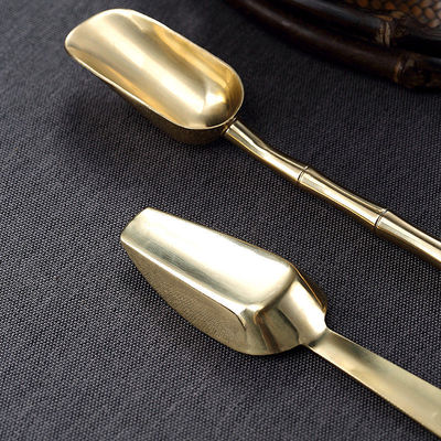 Teaspoon Tea spoon Tea shovel Tea Spoon Metal Measuring spoon Tea ceremony Liujunzi Kungfu Online tea set parts