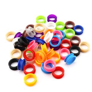 Matte high-end hairdressing scissors pet scissors professional finger ring color silicone finger ring 14 colors optional