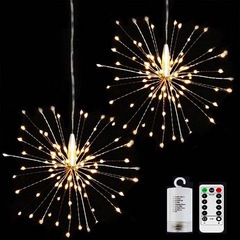 Cross-border LED fireworks lights copper wire lights dandelion lights Christmas lights courtyard garden decoration lights battery remote control