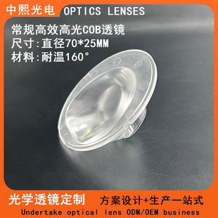 70mm Wall Washer Cob Lens Polarized Lens Downlight Lens Ceiling Light Lens Underwater Light Lens Underground Light
