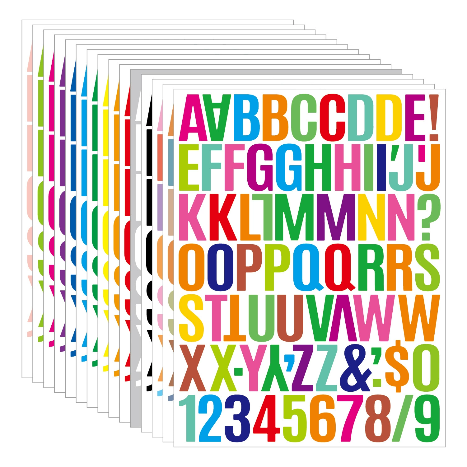 Наклейки с английским алфавитом 1.5inch поделки подарки DIY плакат производство украшения виниловые наклейки с буквами